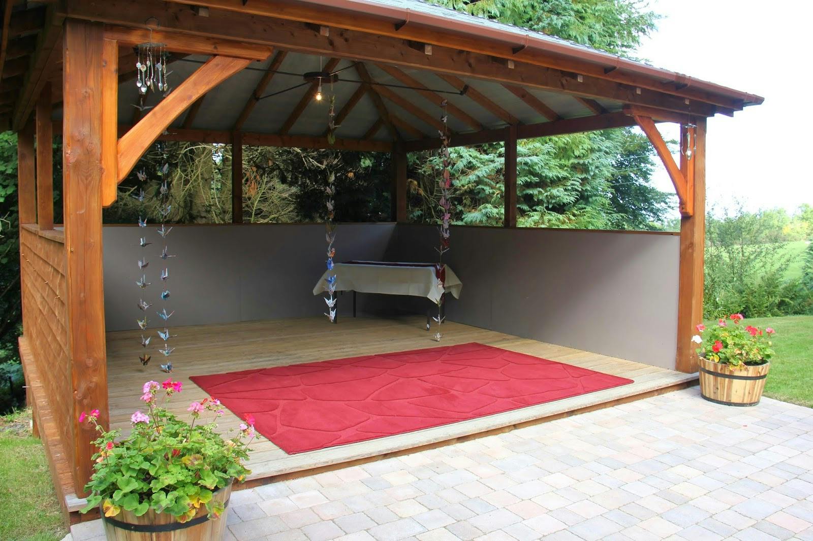 Rustic timber pavilion function room for micro-weddings and boutique pop-up events.