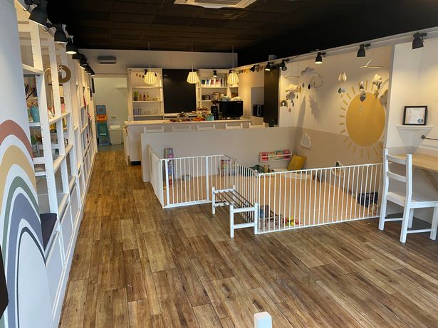 Joy Tots family-friendly cafe with play zone for corporate retreats and community events.