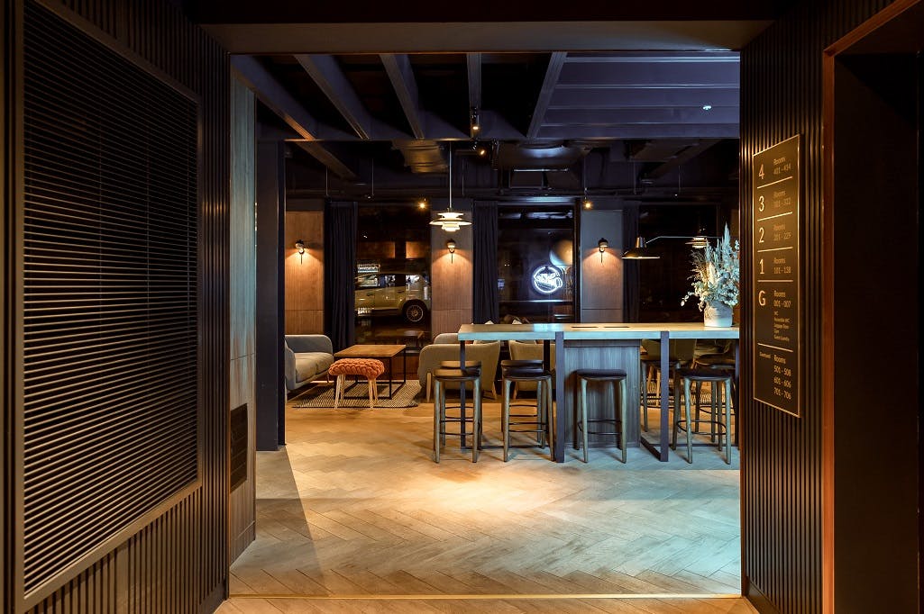 Wilde Aparthotels Edinburgh studio breakout space for team networking and VIP corporate events.
