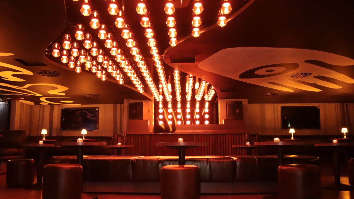 Exclusively Yours Edinburgh venue with dramatic lighting for product launches and evening receptions.