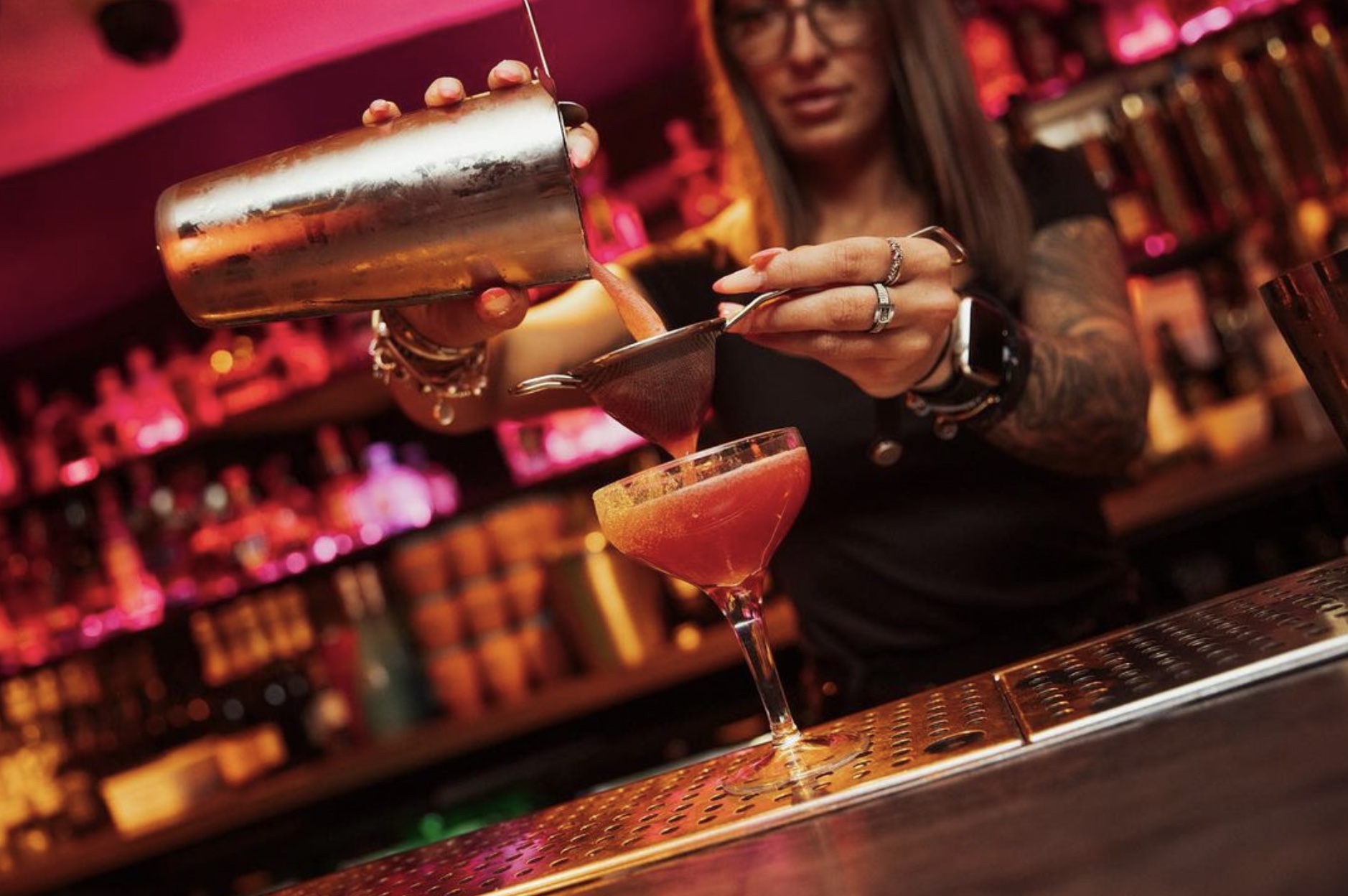 High-energy networking reception at Coco Boho Edinburgh featuring craft bar service.