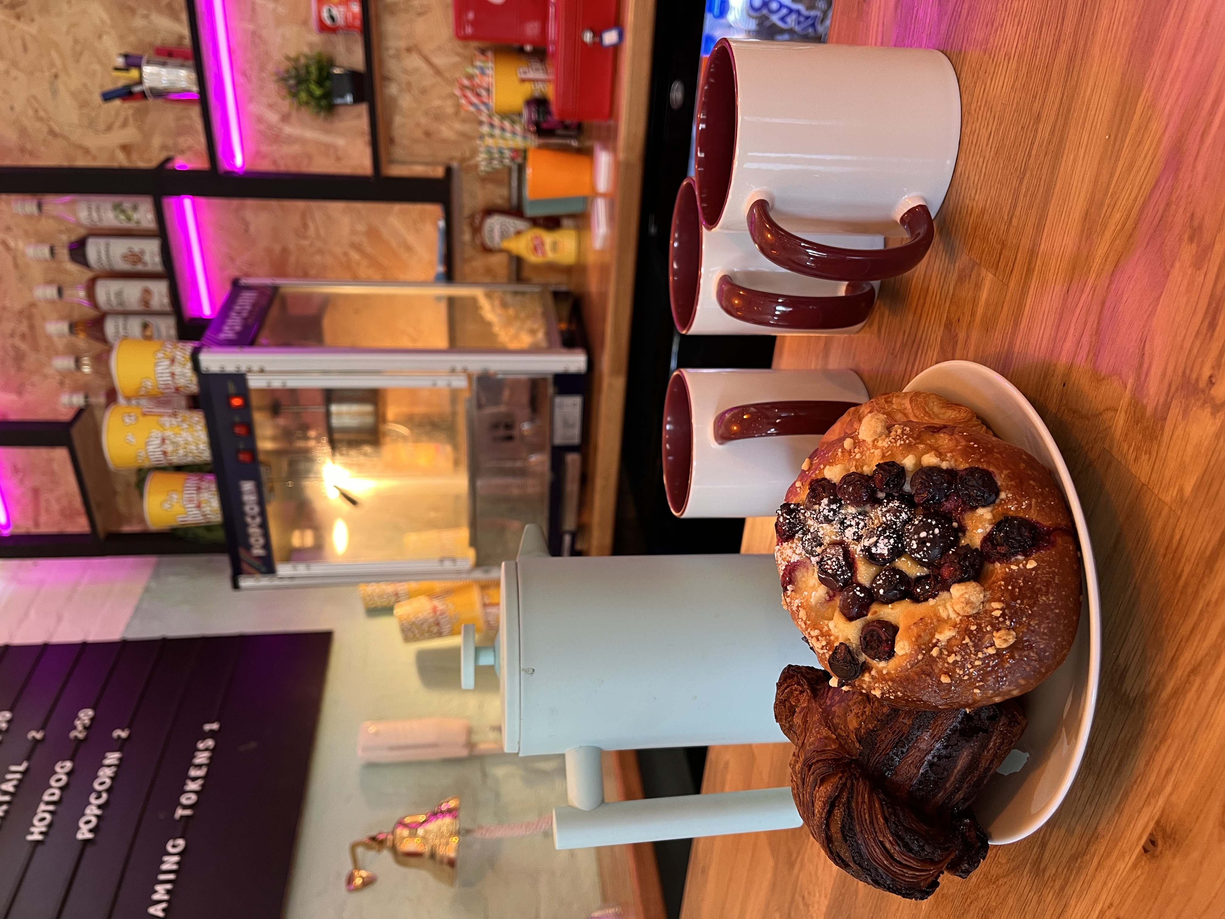 Luxury coffee and pastry break station at Moot main event room, high-end corporate catering.