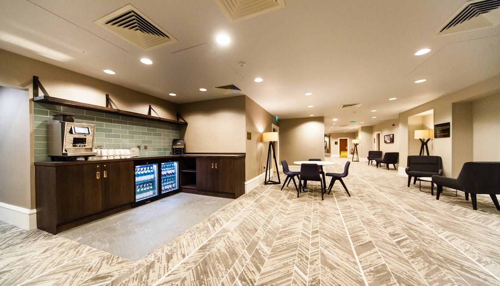 Modern Crowne Plaza Leeds conference center for professional business networking events.