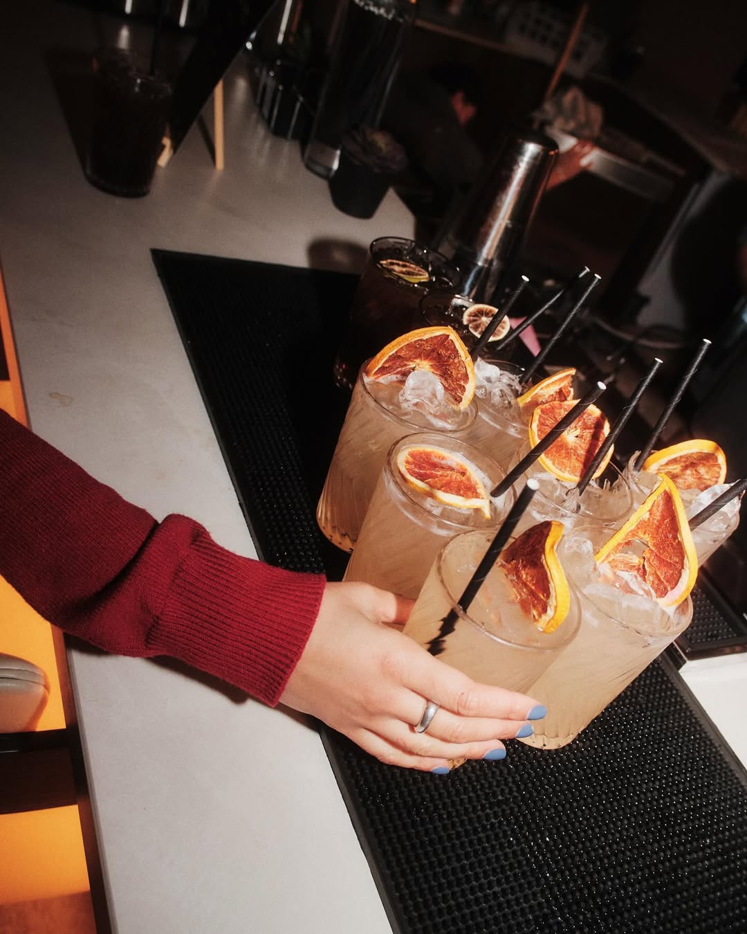 Stylish cocktails at Qube Elephant Lounge for events and networking.