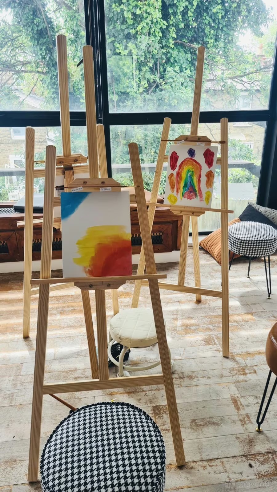 Artblast Studio creative workshop for corporate team building and wellness breakout sessions.