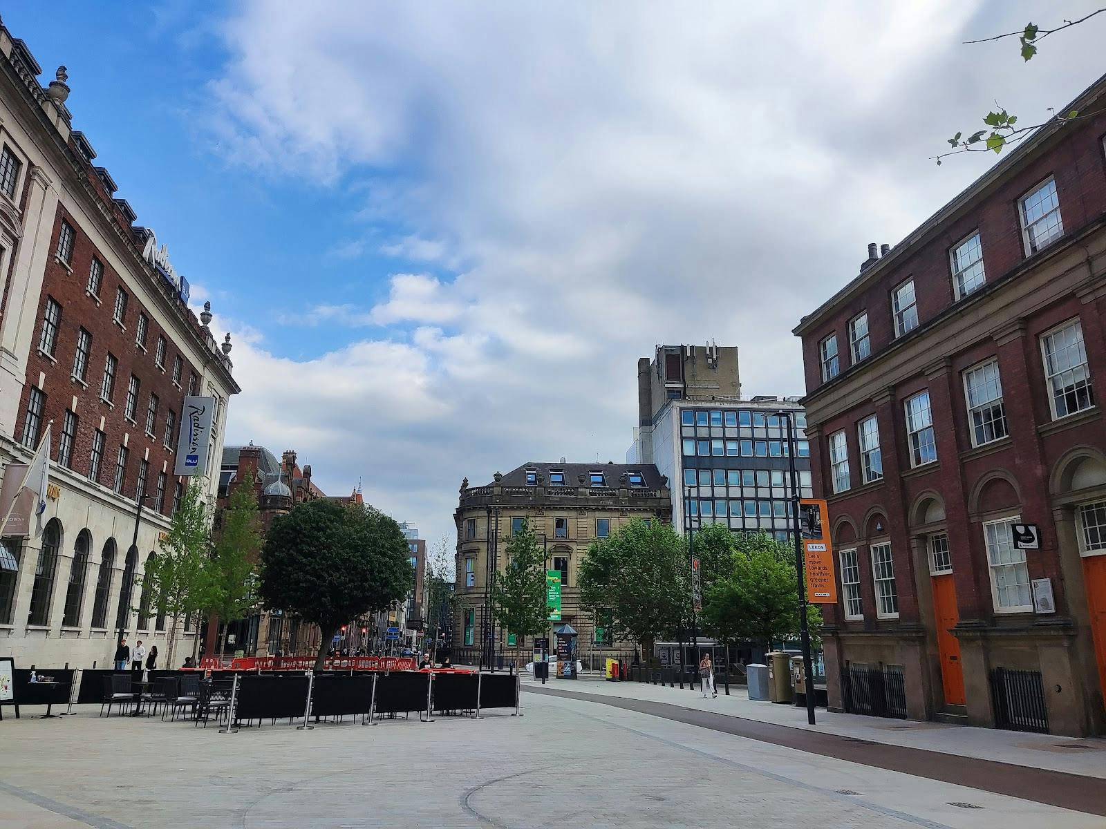Archive Gallery urban plaza for outdoor festivals and pop-up events at Henry Moore Institute.