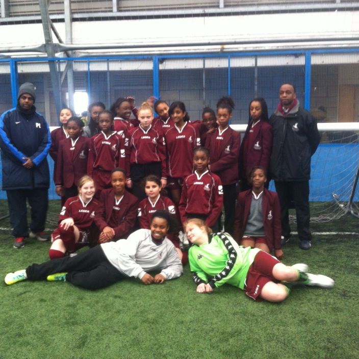 Delores Archive / Sedgehill School wins the Football League Girls Cup at  Millwall Lions Centre.