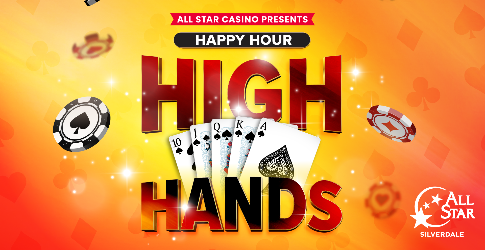 All Star Lanes and Casino | Happy Hour High Hands - Maverick Gaming Washington