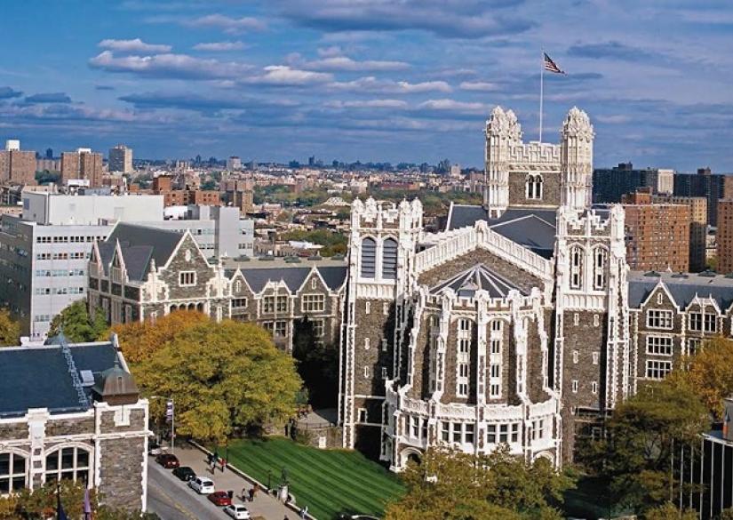 Gothic architecture at a CUNY campus, ideal for academic conferences and alumni events.