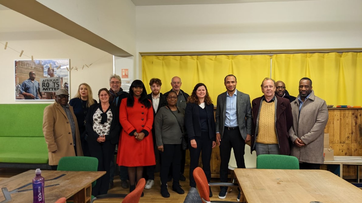Professional community meeting space at Stockwell Park Estate for corporate events and workshops.