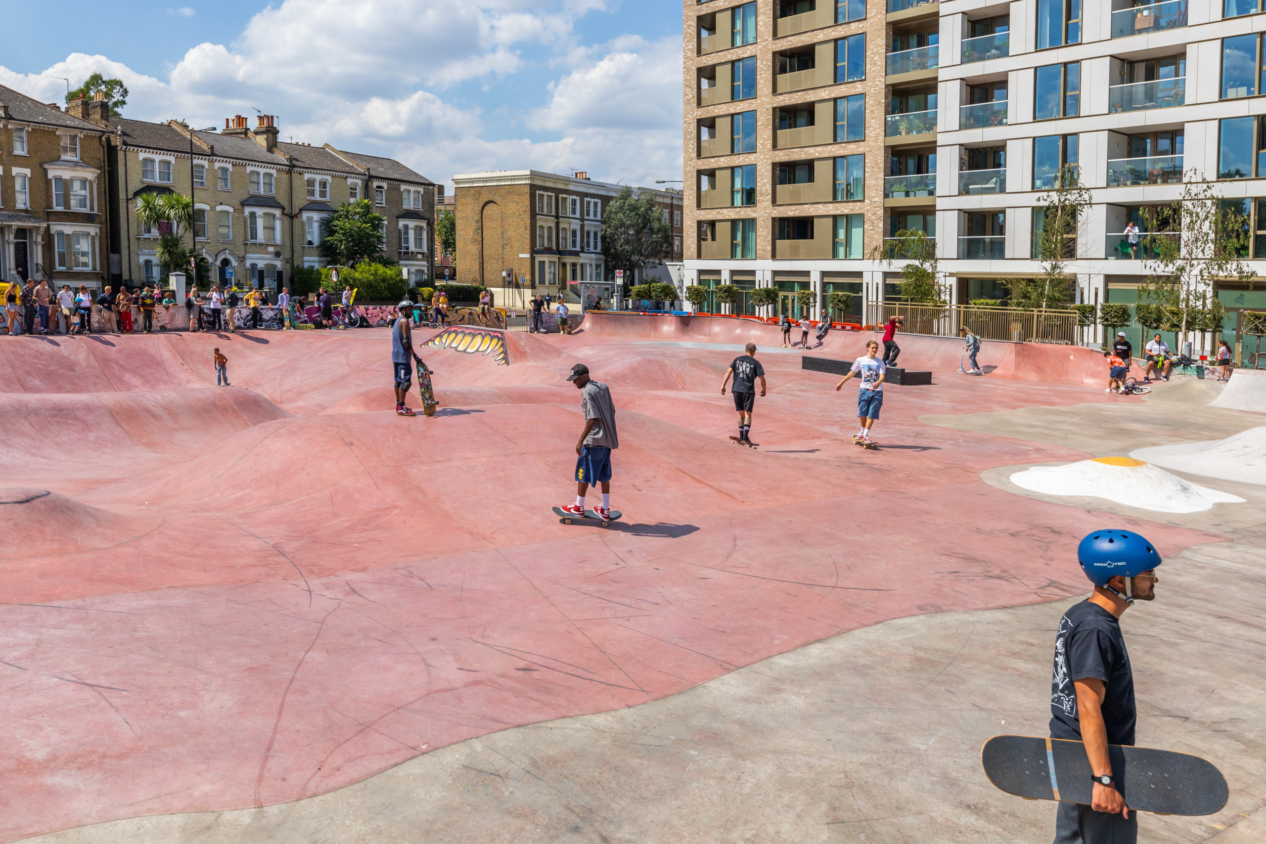 Stockwell Park Estate outdoor community venue for high-energy public events and event hosting.