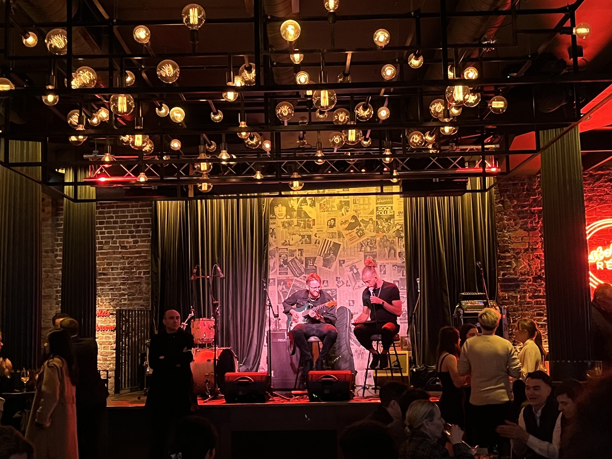 Upstairs at Eastcheap Records: lively venue for music events and social gatherings.