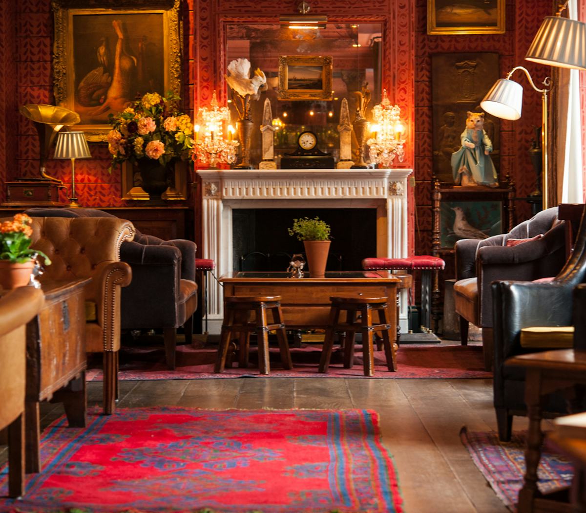 Cozy lounge at The Zetter Clerkenwell, perfect for networking events and meetings.