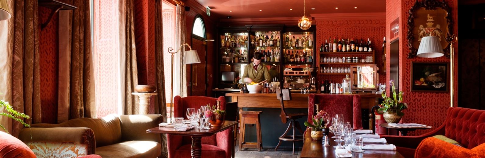 "Elegant cocktail lounge at The Zetter Clerkenwell, ideal for networking and private events."