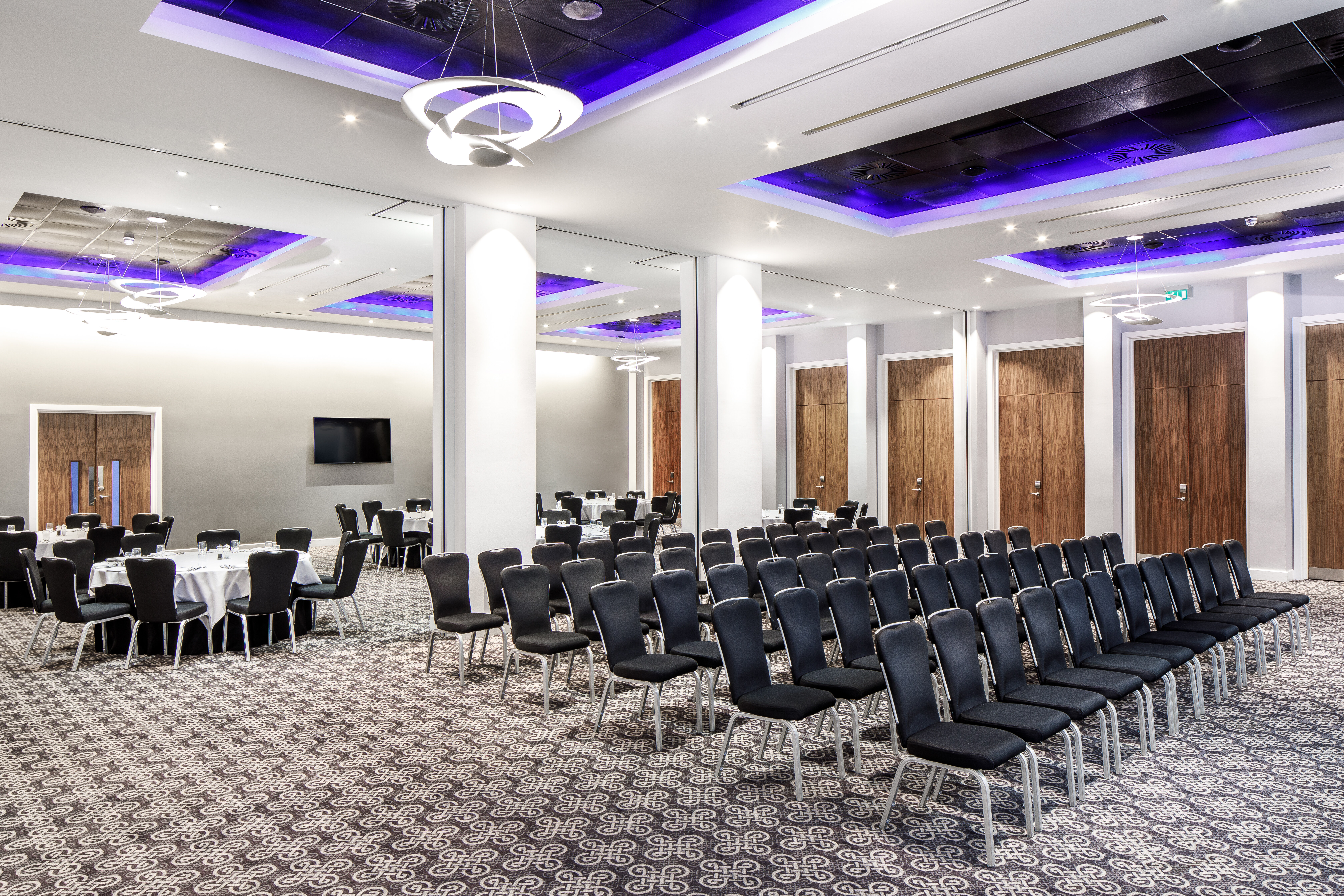 Azzurro Ballroom, Cardiff: modern event space for conferences and receptions.