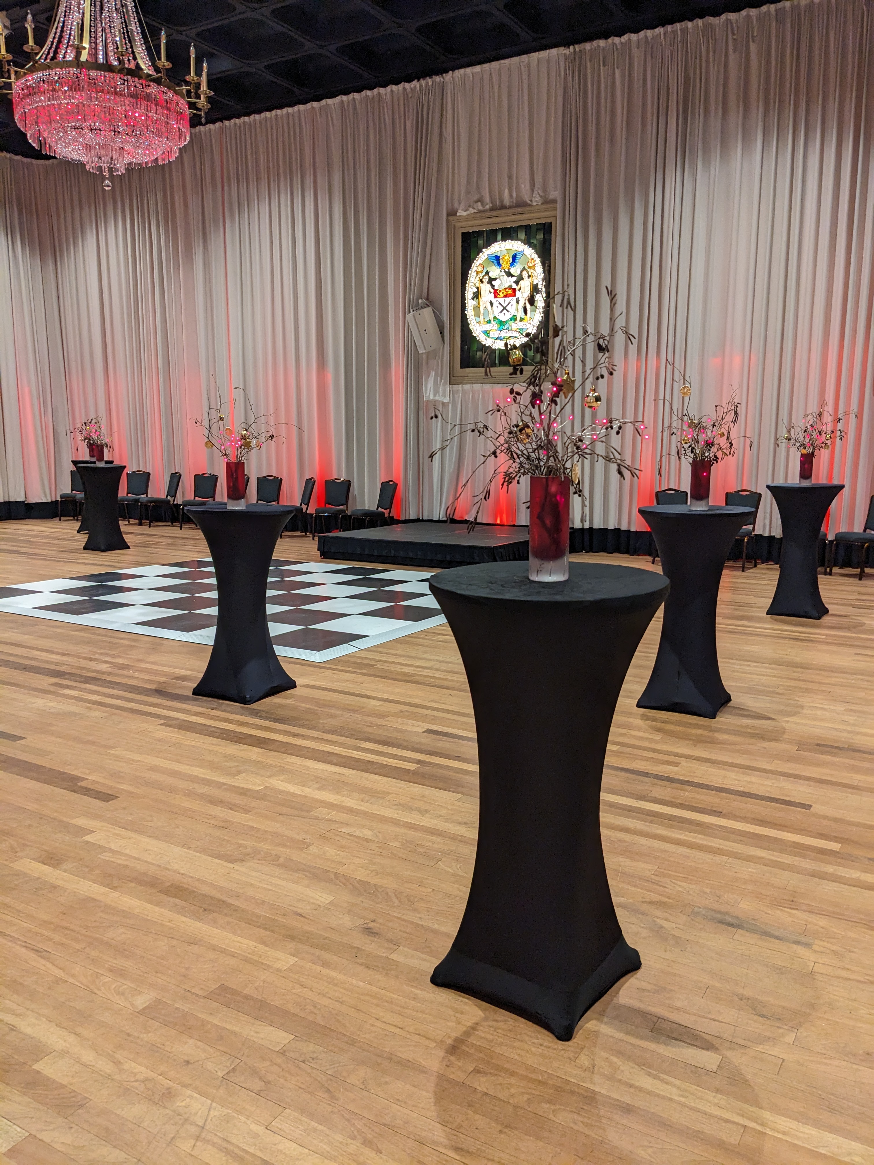 Elegant Banqueting Hall at Glaziers Hall, perfect for networking events and celebrations.
