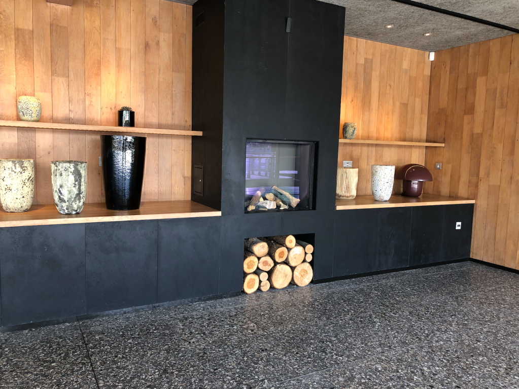 Modern Cormorant Deck event space with elegant wood design, perfect for gatherings and meetings.