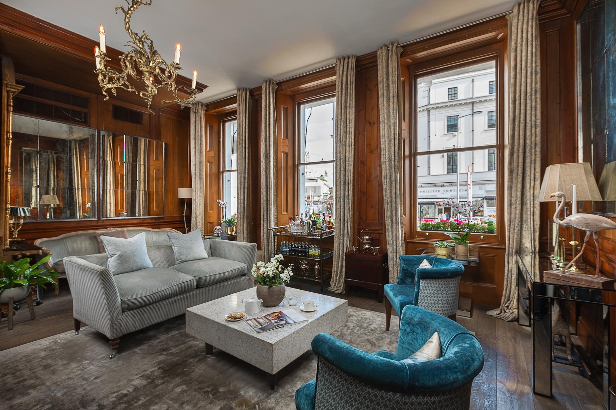 Elegant Regal Drawing Room at The Pelham, perfect for meetings and gatherings.