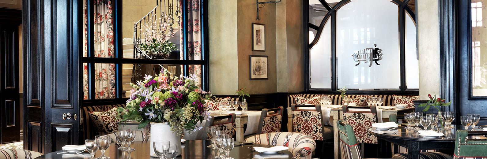 Elegant Brasserie Max restaurant in Covent Garden, perfect for intimate gatherings and events.