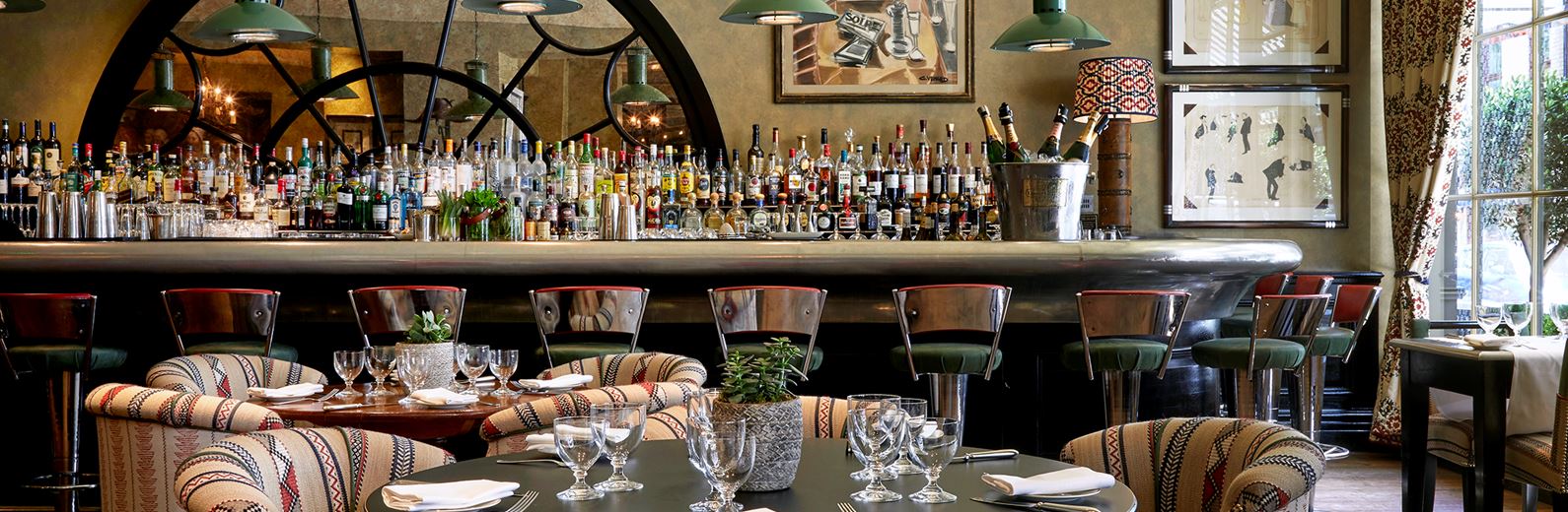 Stylish Brasserie Max bar in Covent Garden, perfect for receptions and networking events.