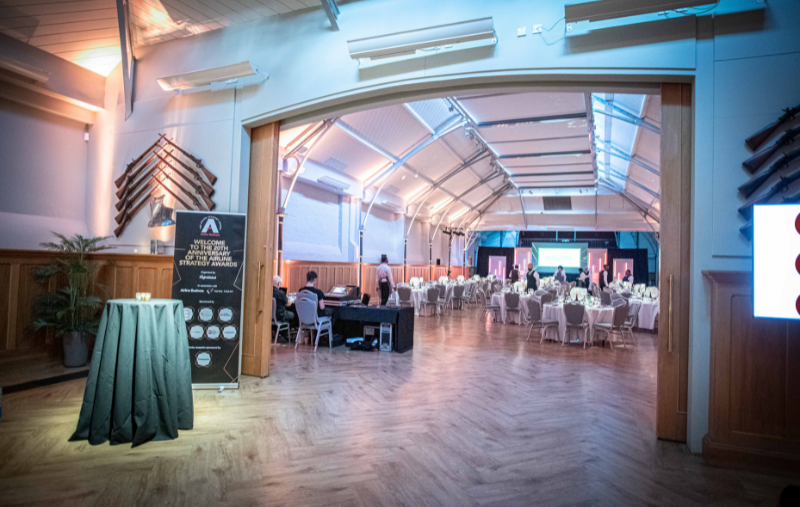 Alt tag: "Formal event space in Prince Consort Rooms at The HAC, perfect for corporate gatherings."