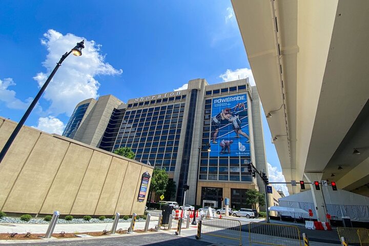 Sheraton Birmingham Convention Center ballroom: large conference venue for business events.