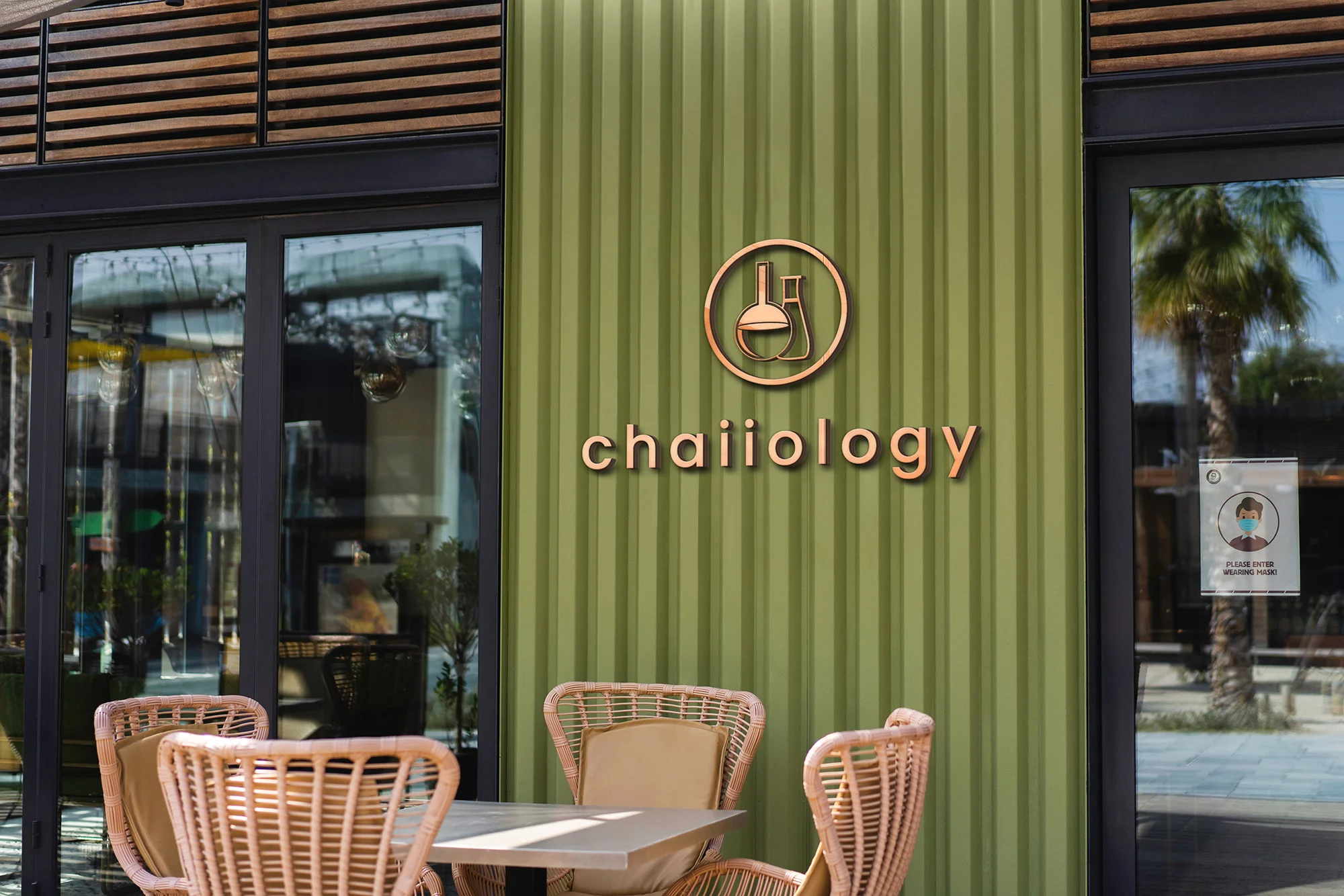 Chaiiology restaurant with rustic outdoor seating for informal networking and event venue spaces.