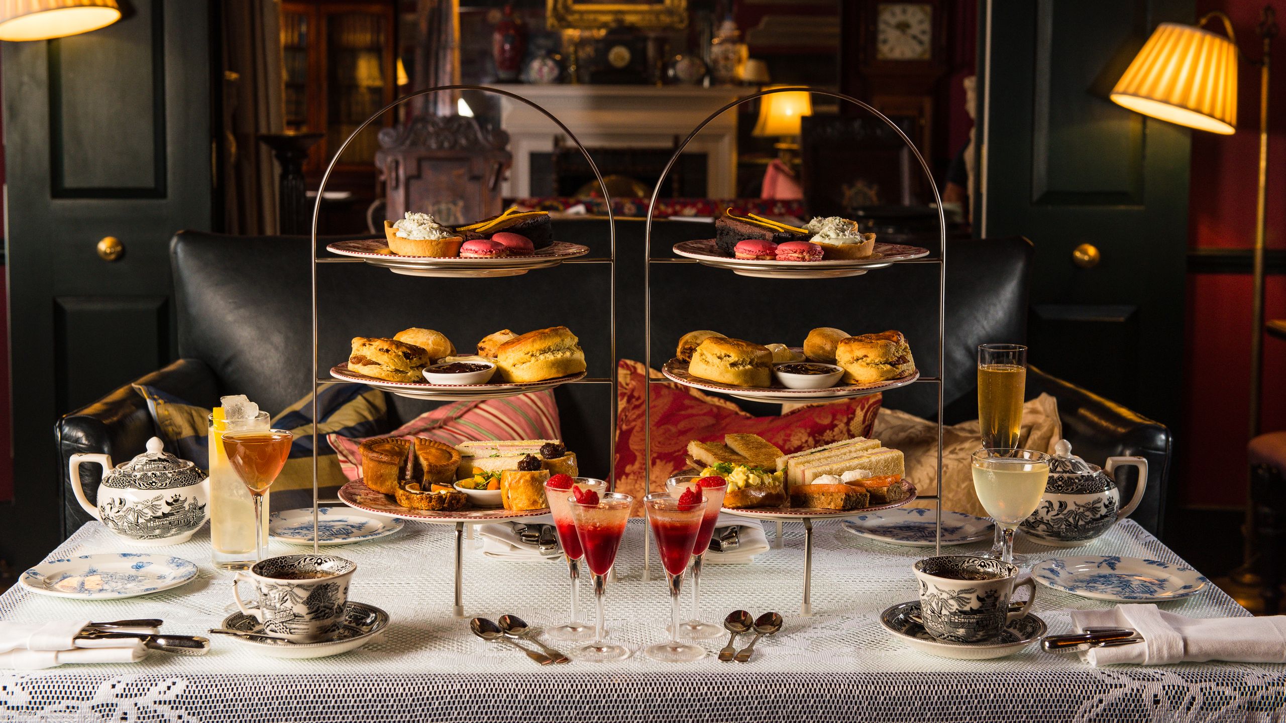 Elegant high tea setup at The Zetter Marylebone, perfect for networking events and meetings.