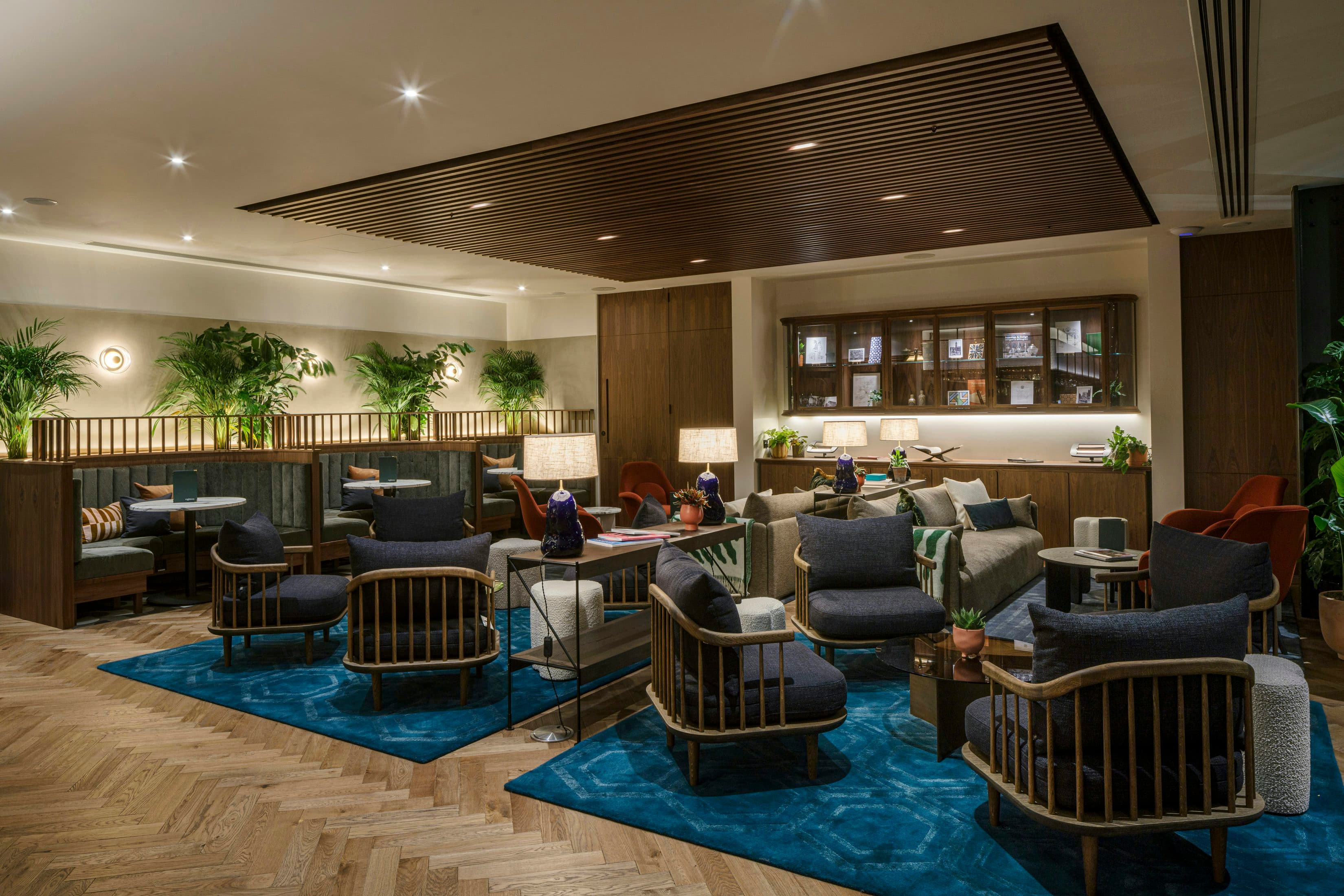 Business Lounge at Eighteen with residential seating, ideal for corporate networking and events.