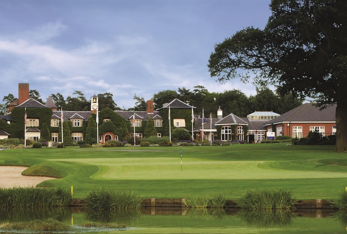 Golf course at The Belfry, ideal for corporate retreats and special events.