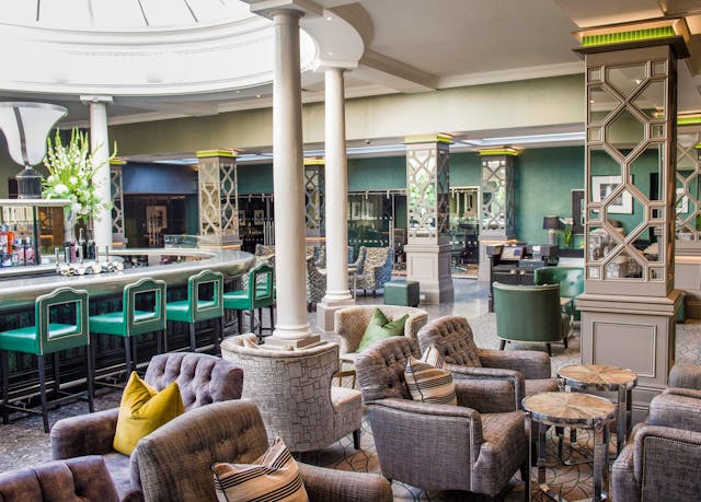 Stylish bar in The Belfry, perfect for meetings and elegant events.