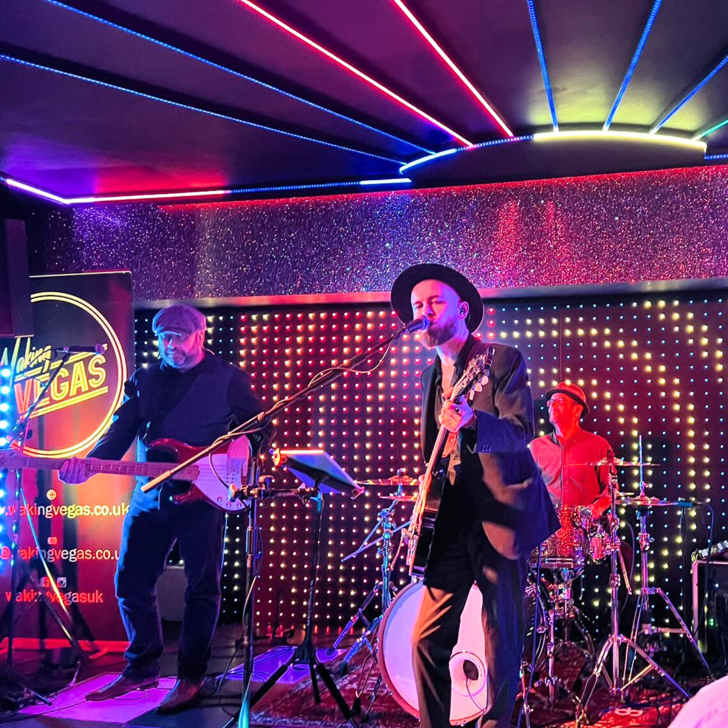 Bistro Live Leicester venue with dynamic LED stage lighting for live entertainment events.