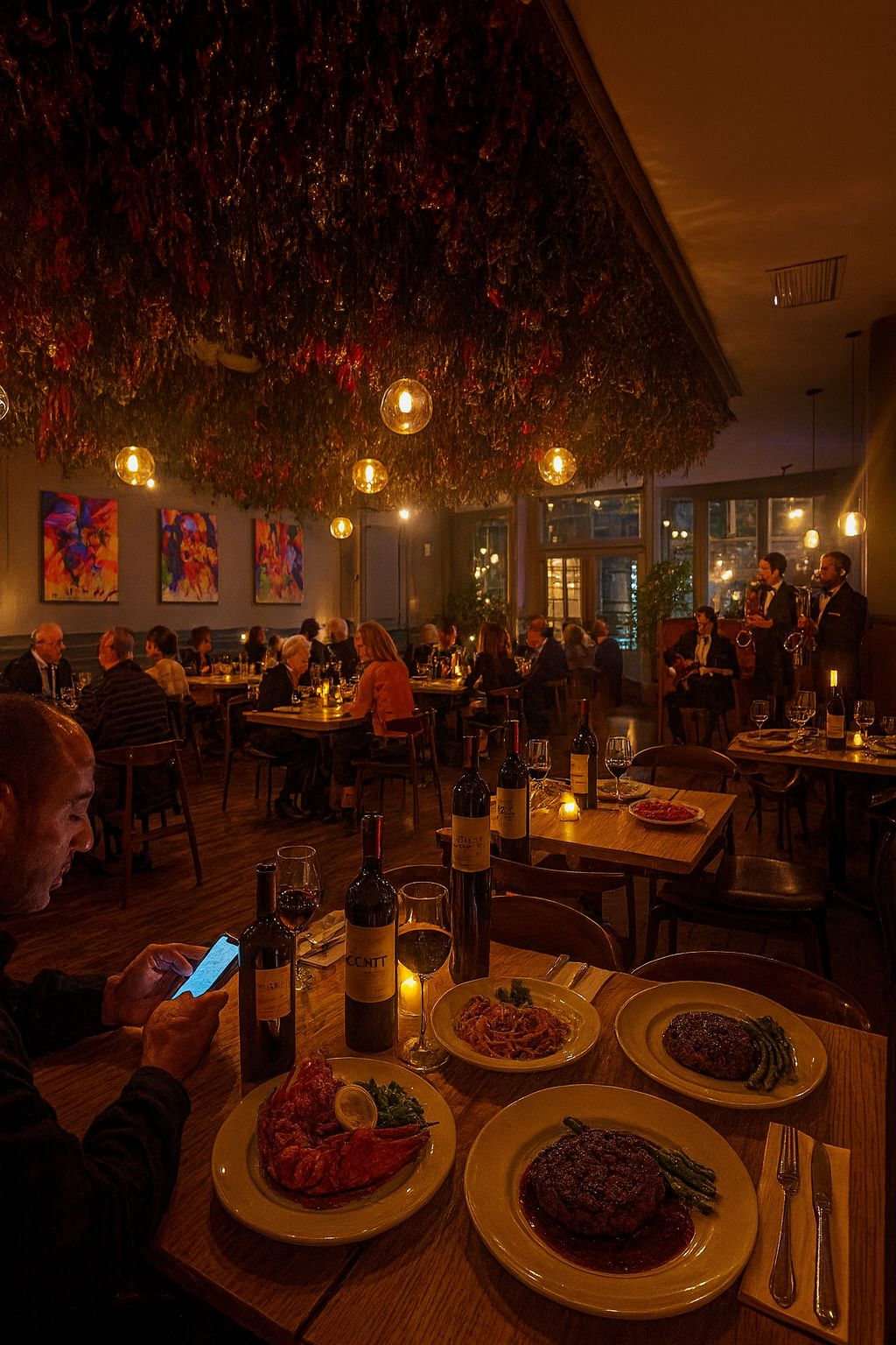 Private venue hire at Blackheath House: sophisticated interior for luxury networking and dining.