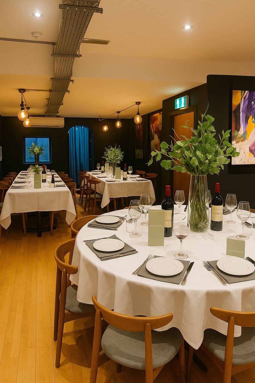 Private dining venue in Blackheath House for business dinners and high-end networking events.