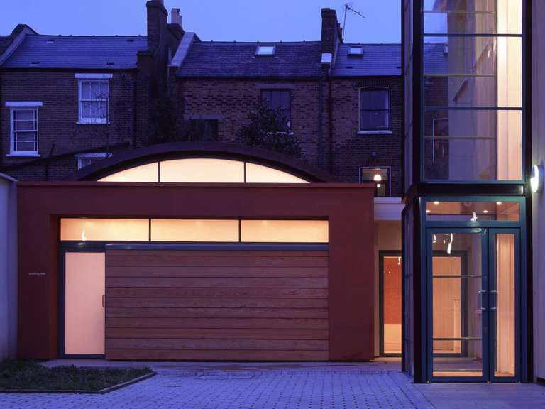 Boutique London event venue with contemporary entrance for corporate gatherings and receptions.