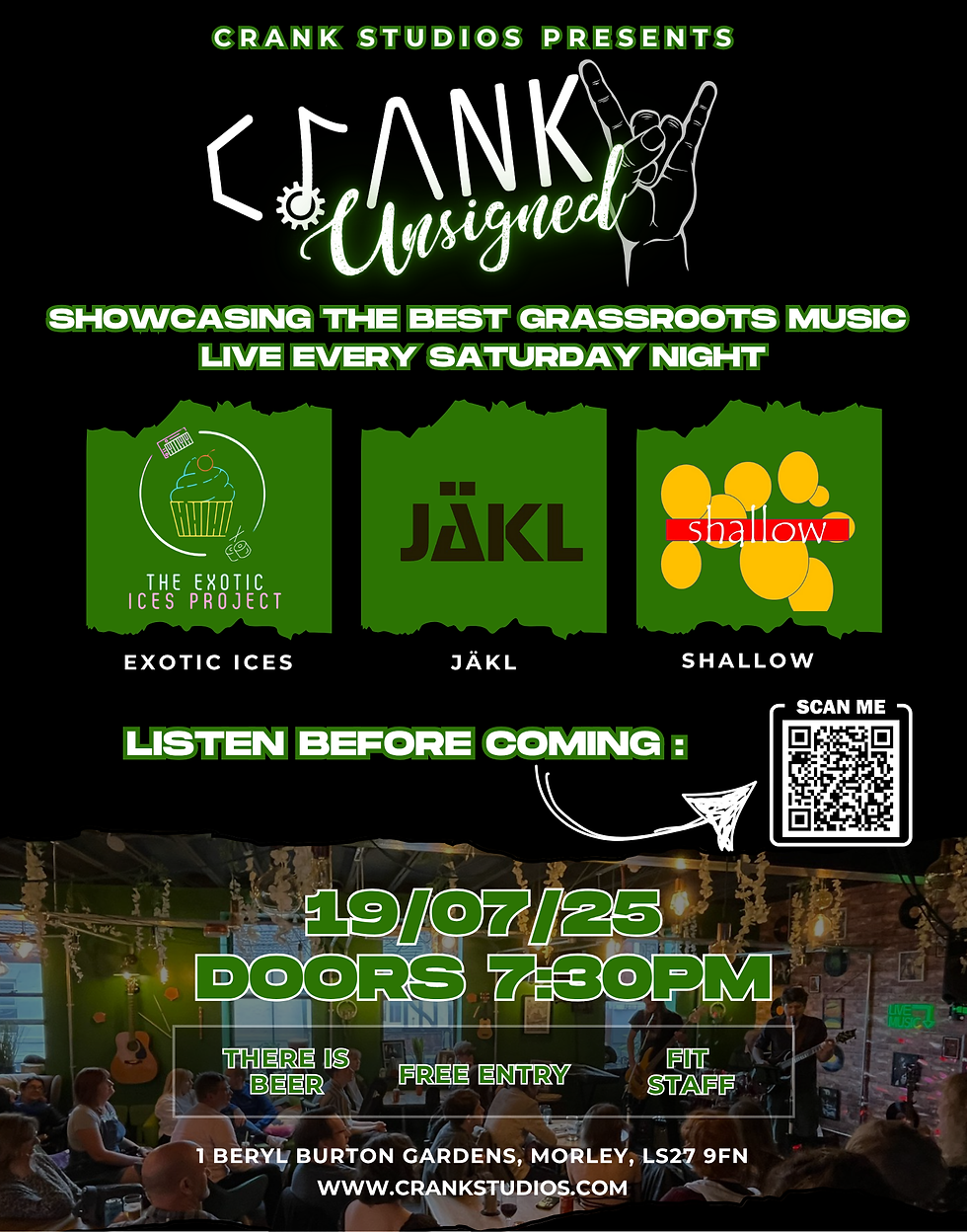 Live Music | Crank Studios