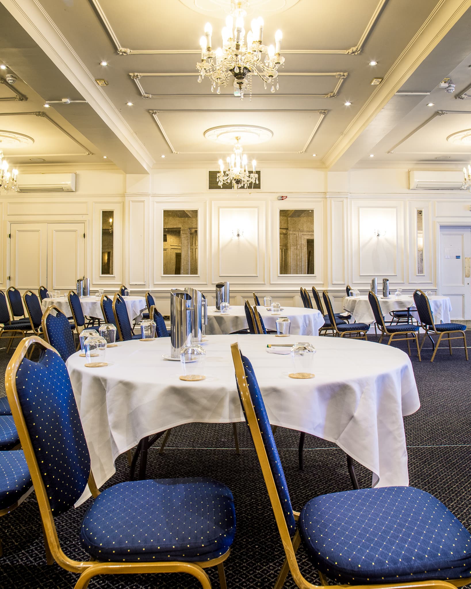 Crystal Ballroom at The County Hotel: elegant banquet meeting space for professional events.