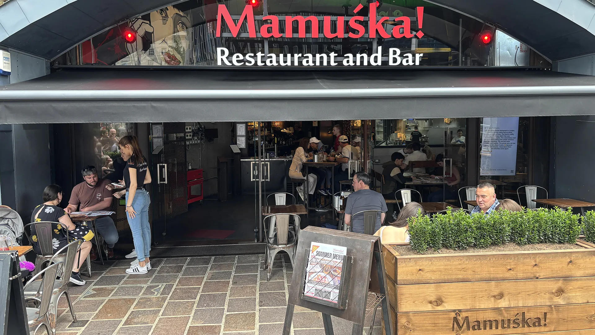 Vibrant outdoor seating at The Terrace, ideal for casual networking events and summer brunches.