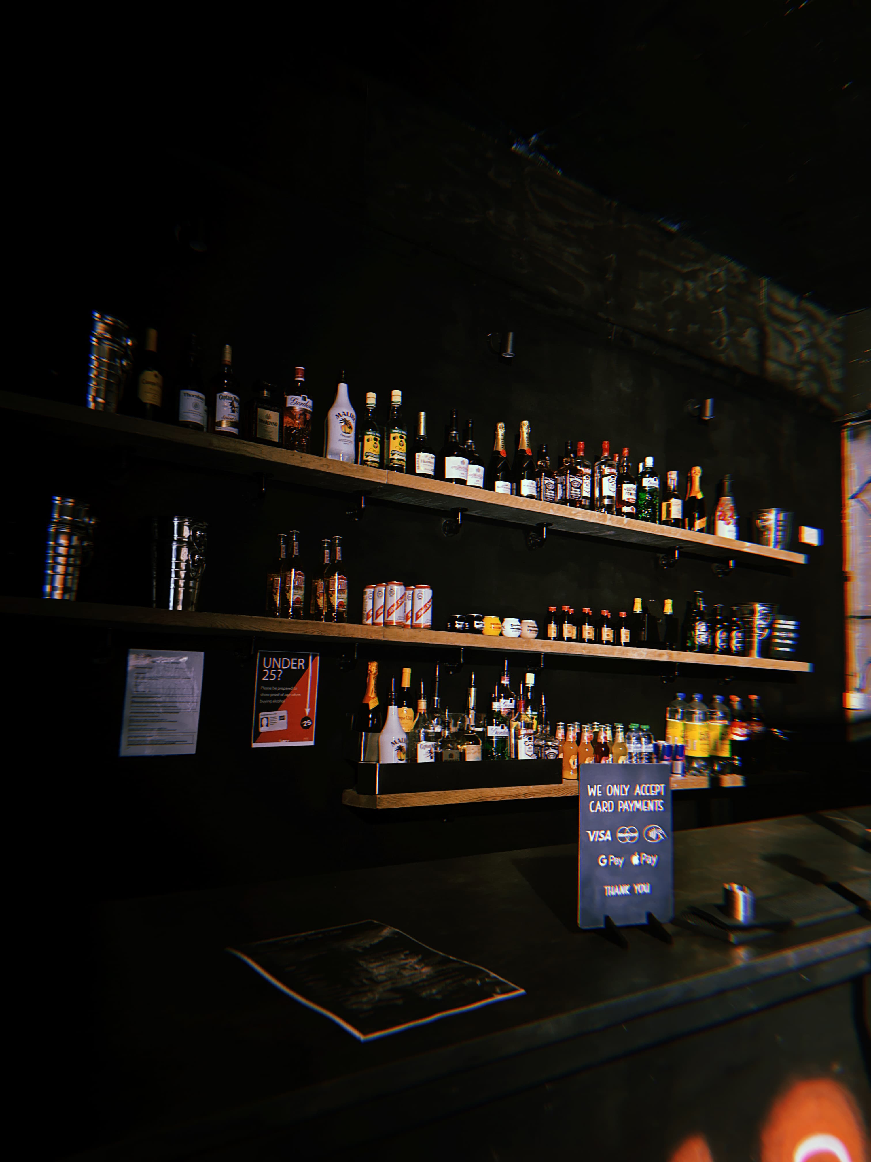 Industrial bar back at Truth Bar LDN for casual evening receptions and corporate events.