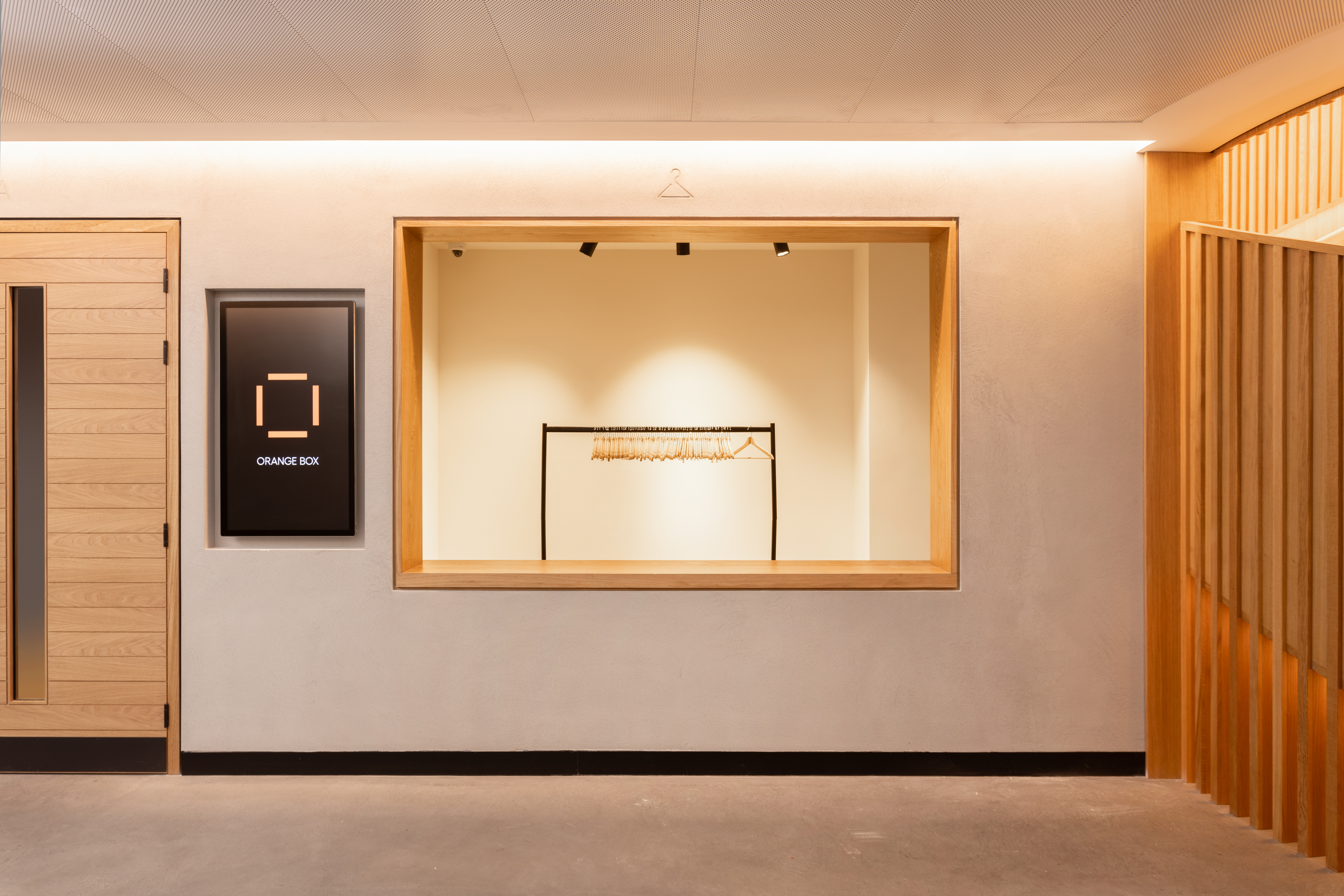 Modern meeting space at Orange Box Fulham Pier with large windows for events.