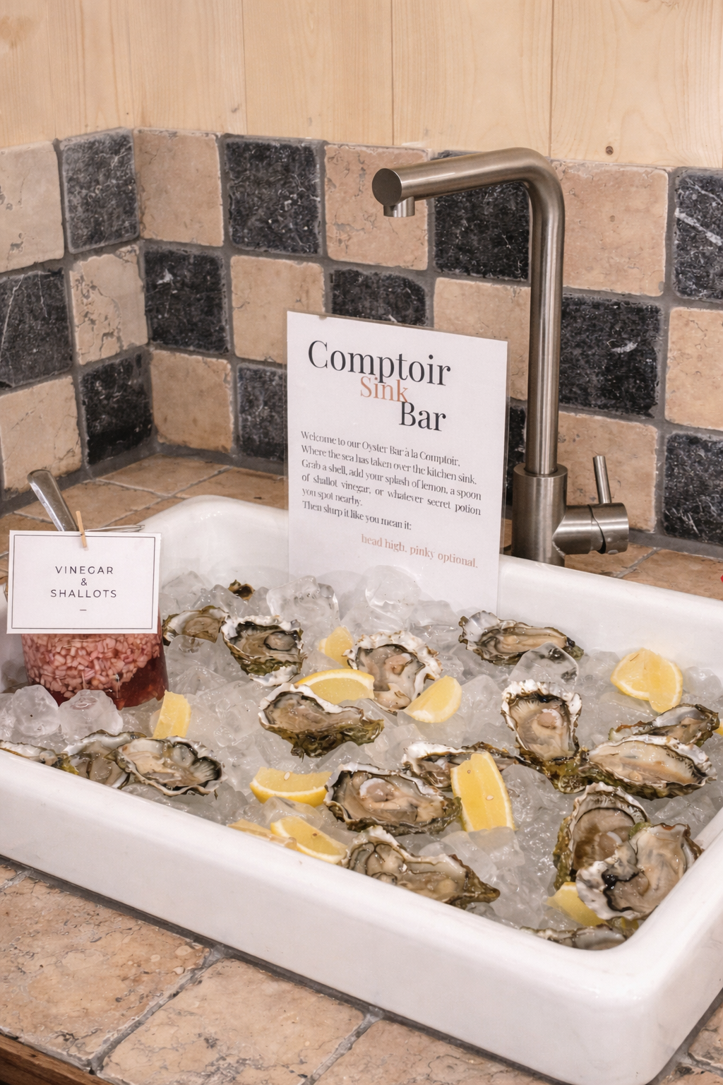 Oyster bar, Comptoir Bakery, seafood, event