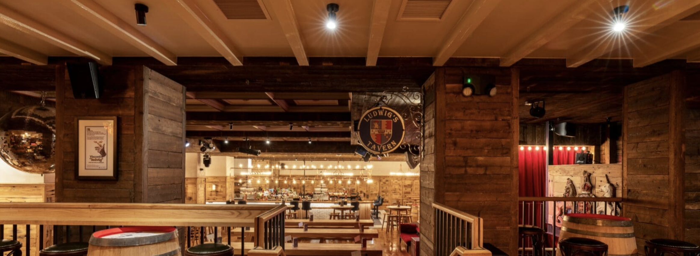 Schenke Tavern at Albert's Schloss: rustic venue for flexible gatherings and events.