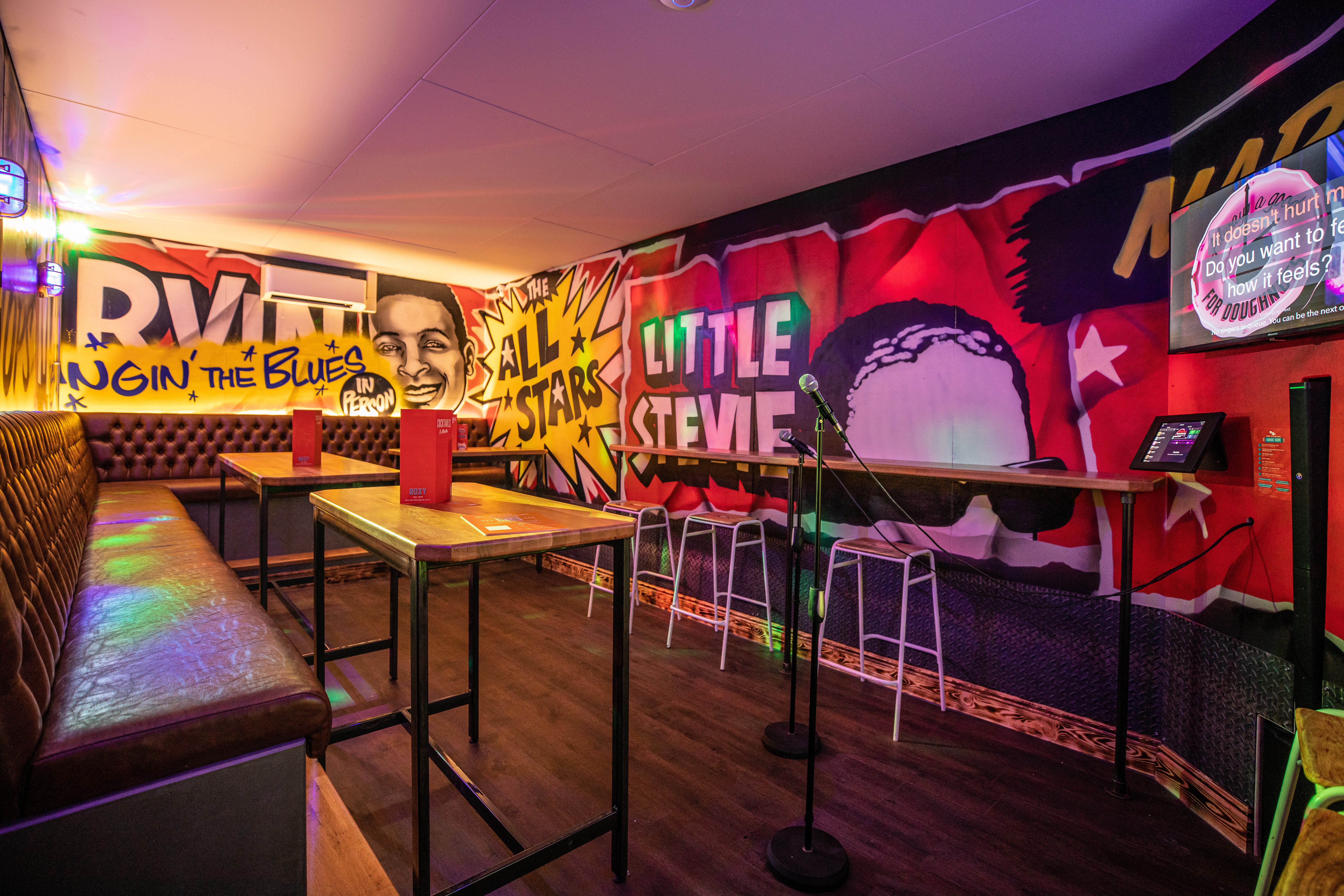 Vibrant Roxy Ball Room venue in Sheffield, ideal for themed parties and events.