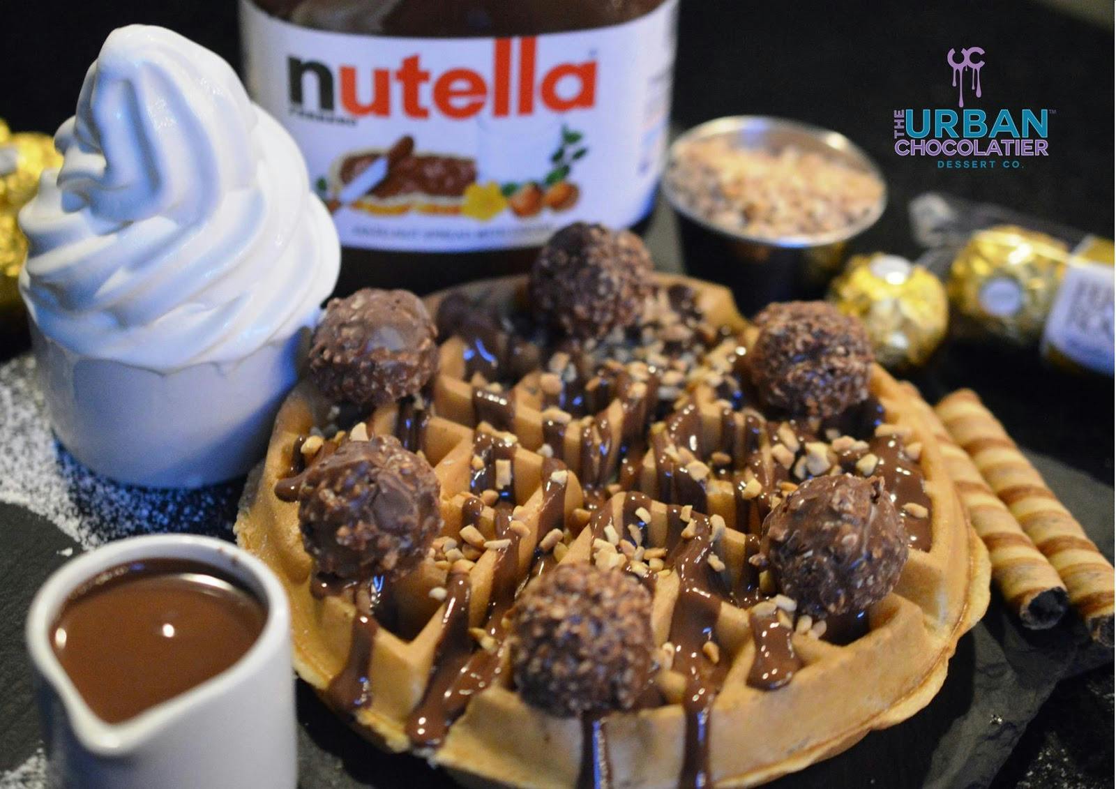 Premium dessert station at The Urban Chocolatier, ideal for gala or conference catering.