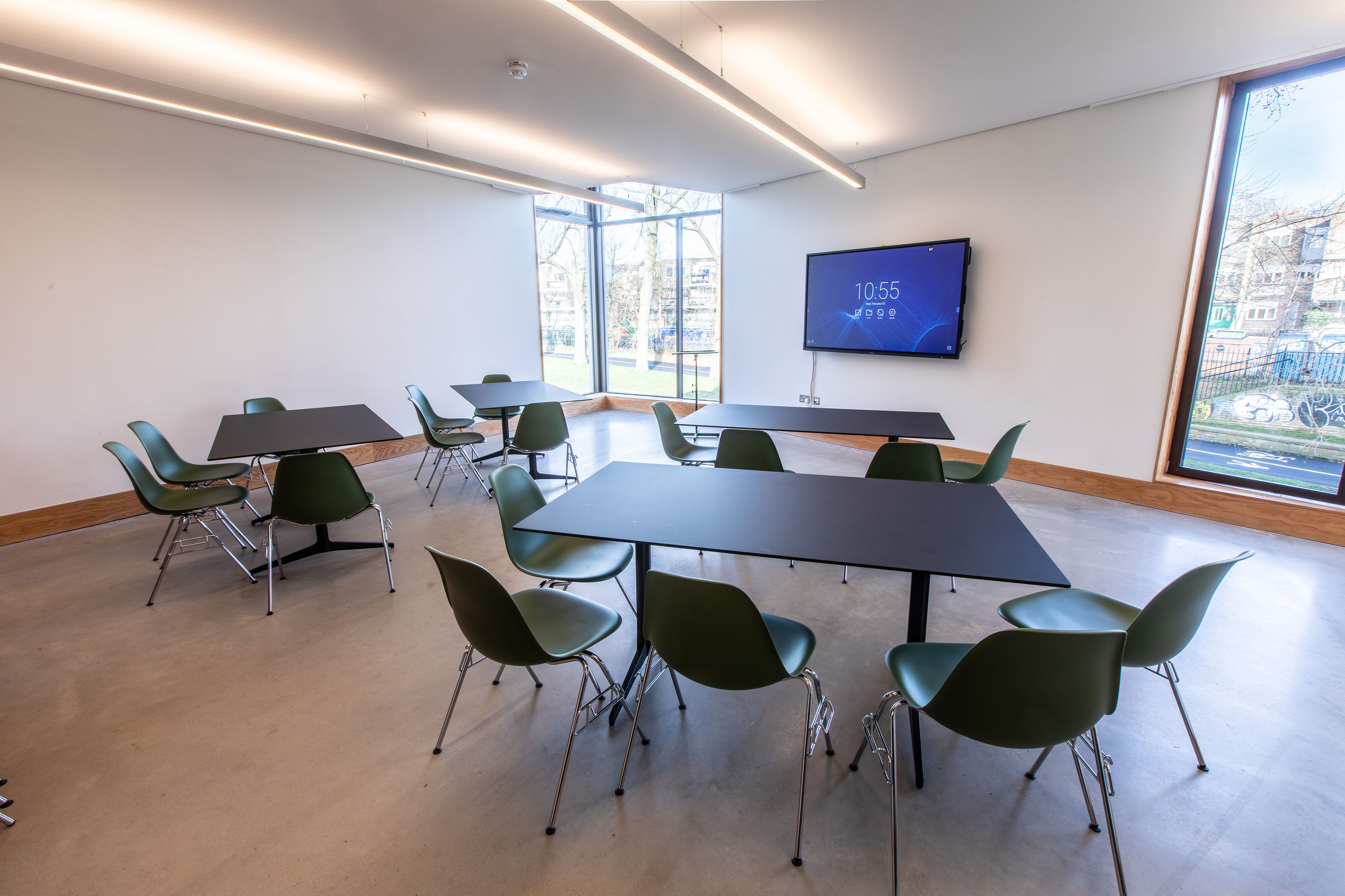 Modern meeting space at St Mary Magdalene's, ideal for workshops and presentations.