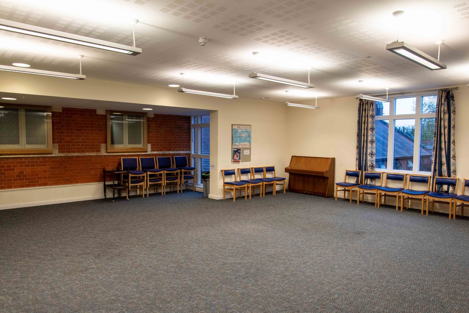 Main Hall at St Albans Pentecostal Church: bare community space for event venue rental.
