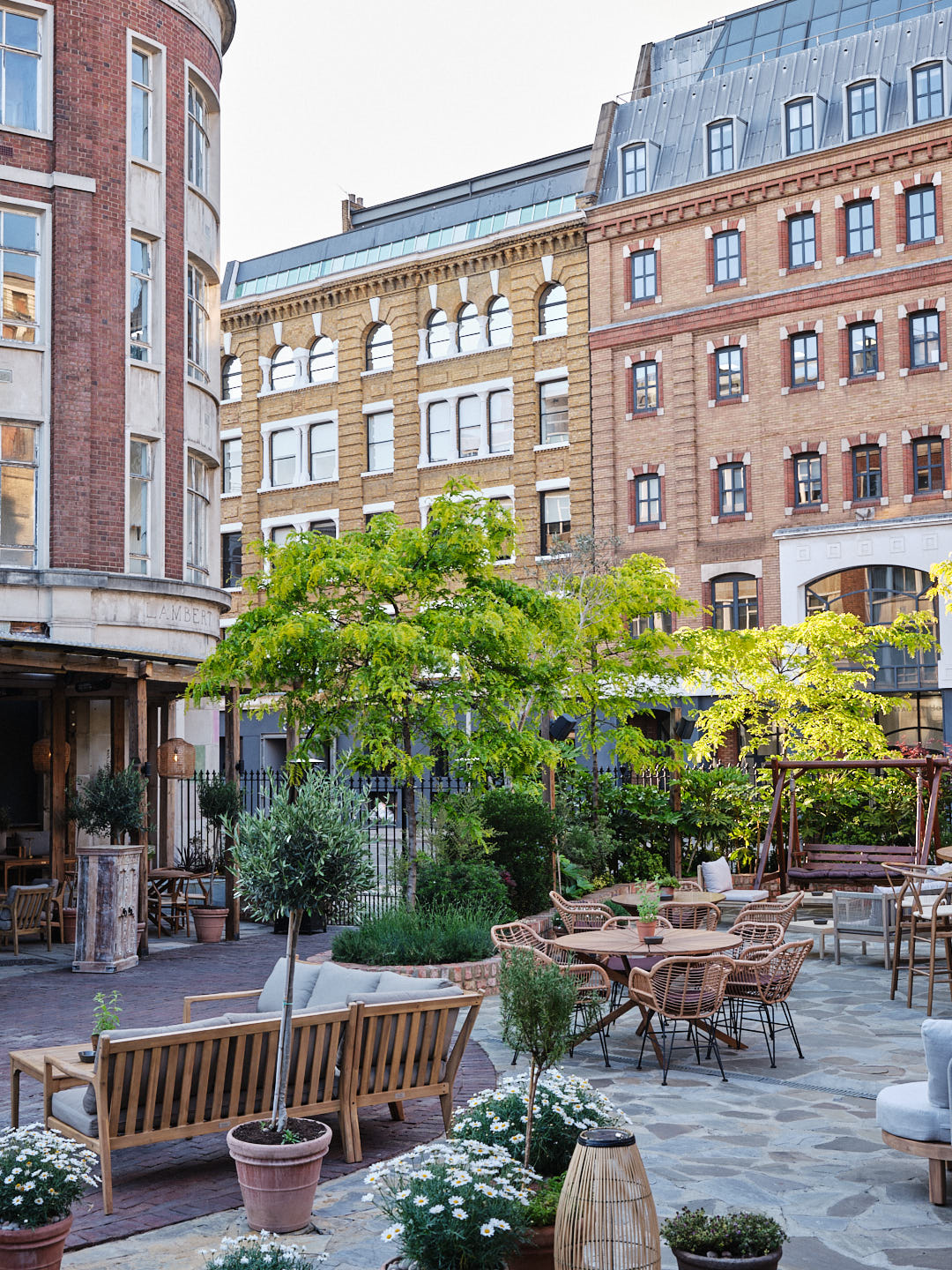 "Vibrant Pyro Terrace & Garden Bar for casual gatherings and networking events."