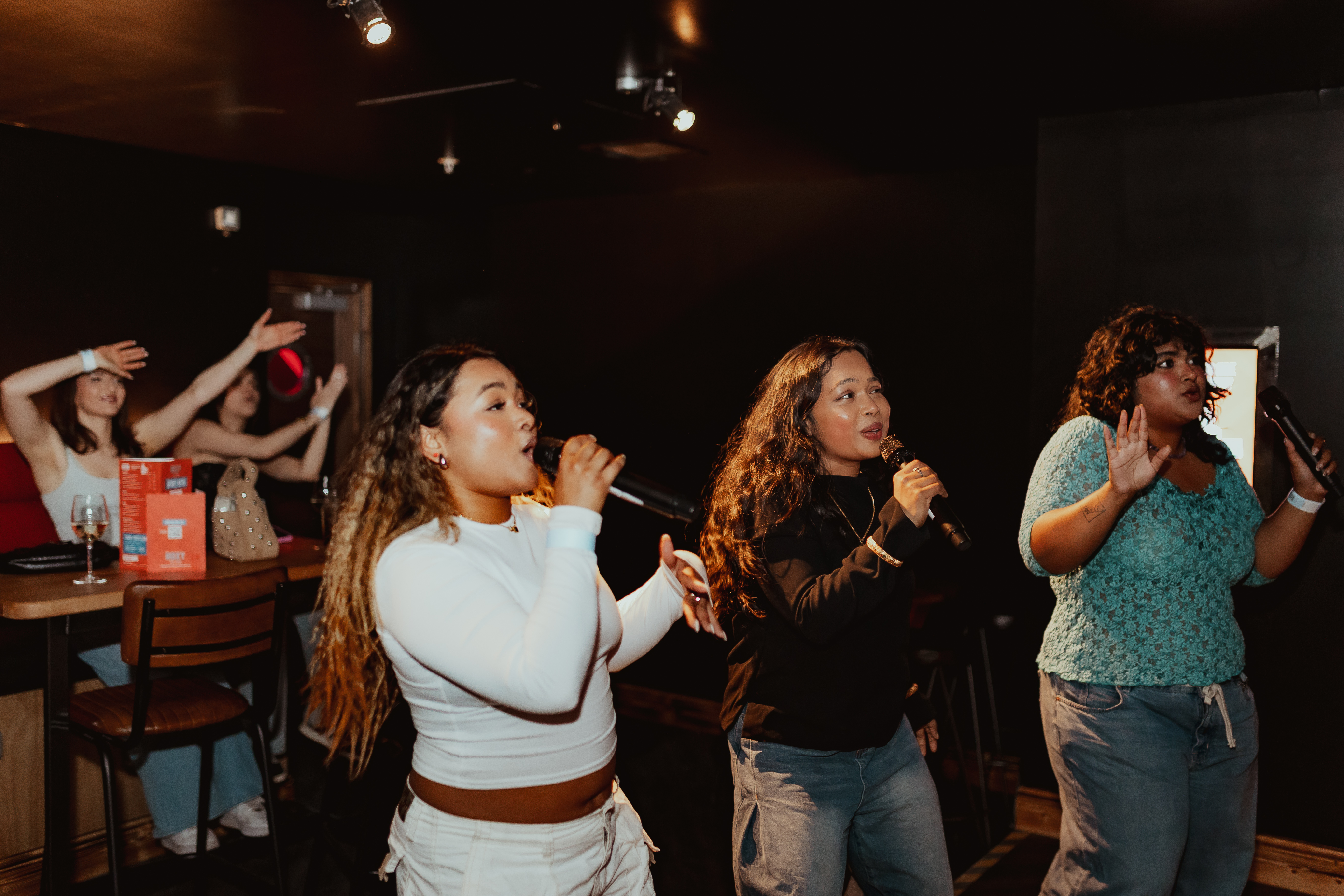 Karaoke and Beer Pong at Roxy Ball Room, London - fun social gathering space.