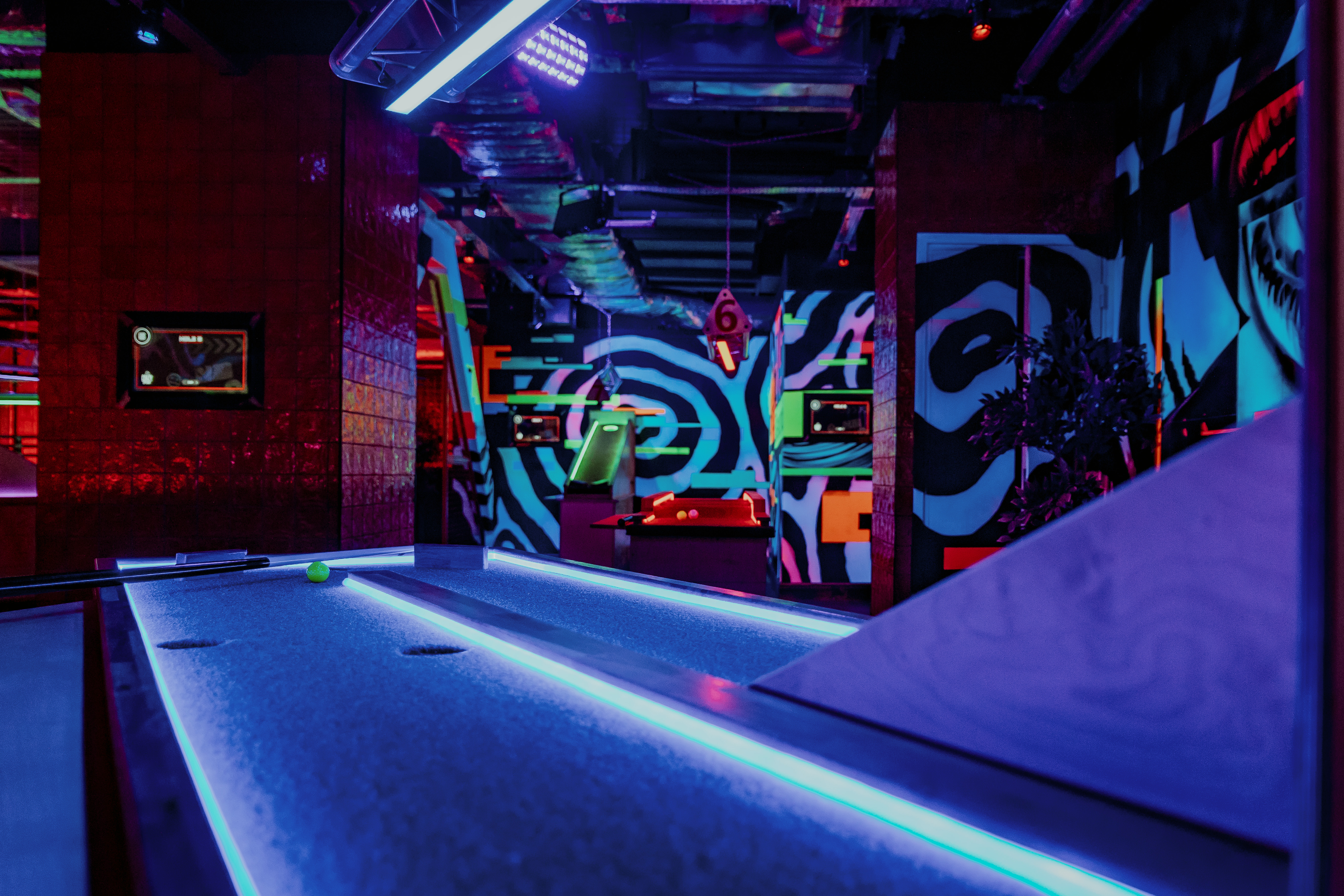 "Vibrant Crazy Pool event space in Roxy Ball Room, ideal for parties and networking."