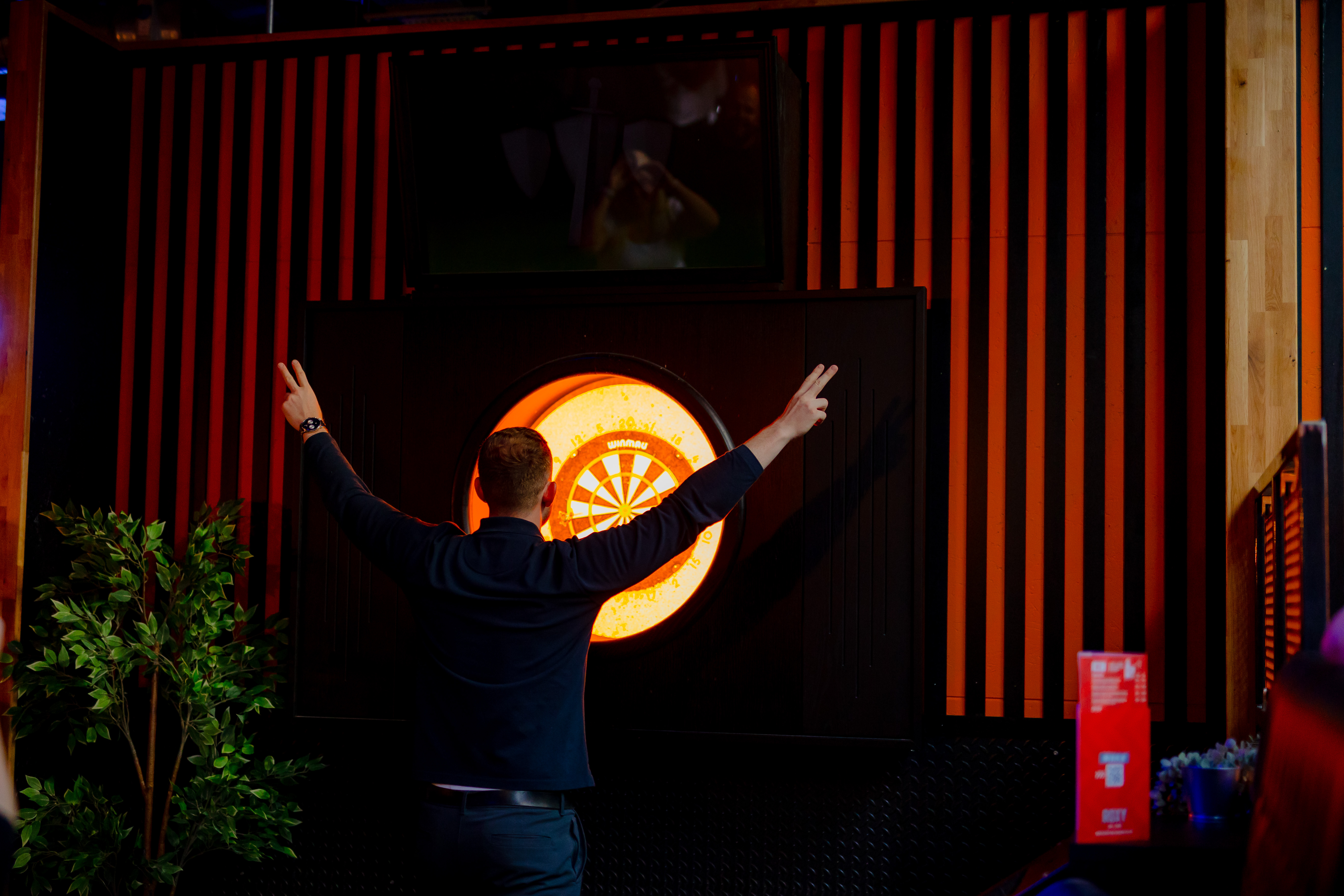 Bullseye Zone interactive gaming at Roxy Ball Room Manchester for corporate team-building events.